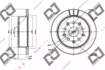 Тормозной диск DJ PARTS BD1464